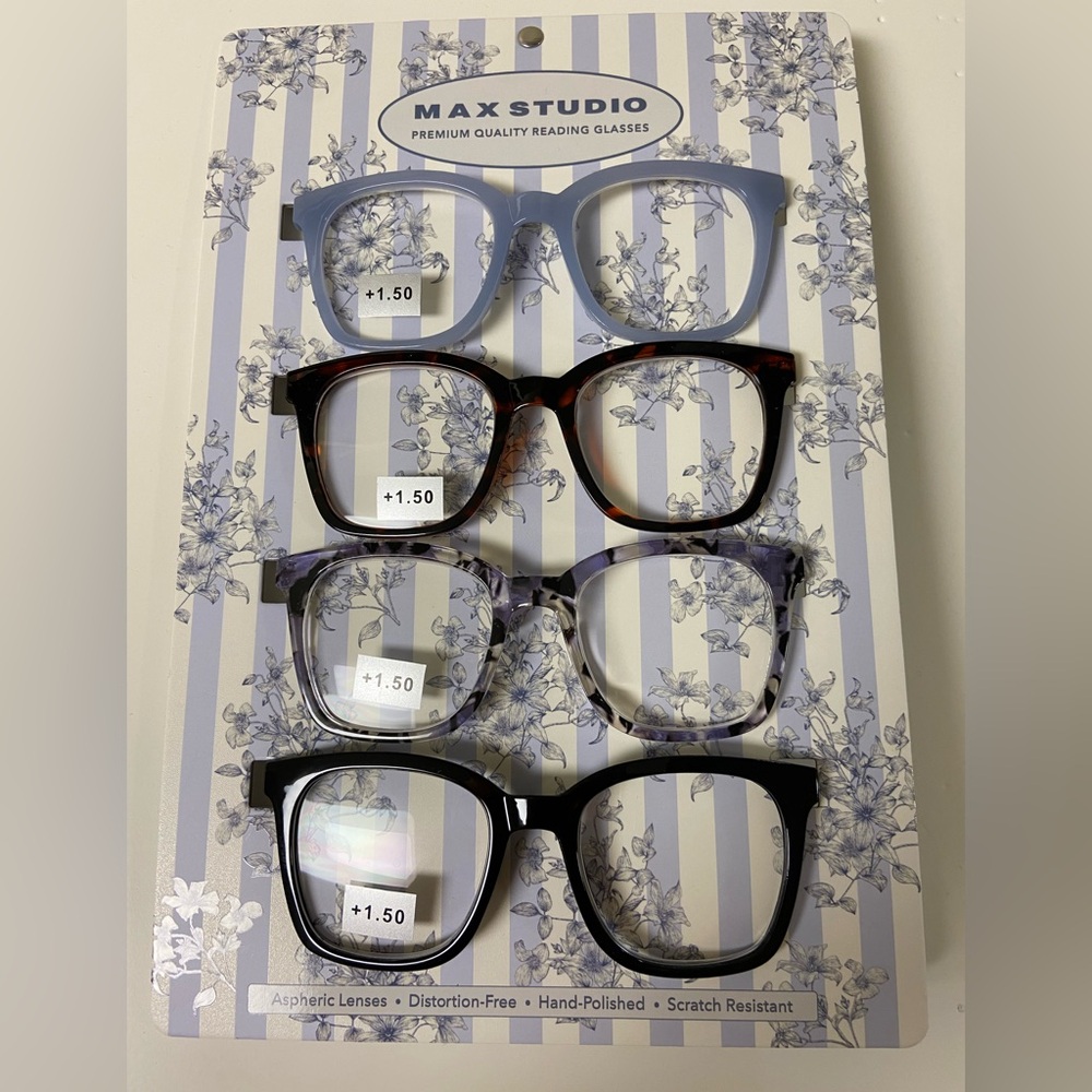 Max Studio 1.50 Premium Reading Glasses